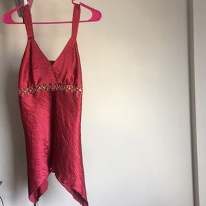 Red Satin top